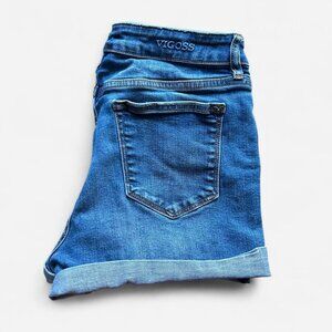 Vigoss Midrise Distressed Blue Denim